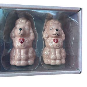 Pink Poodle Salt and Pepper Shakers
